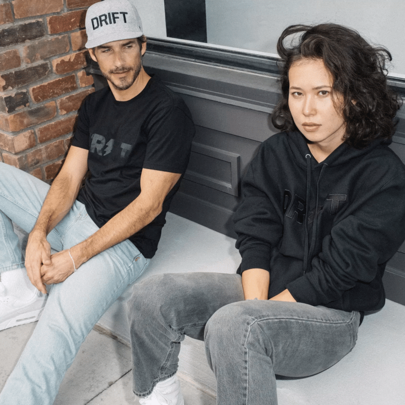 Drift Grey Flat Snapback Hat